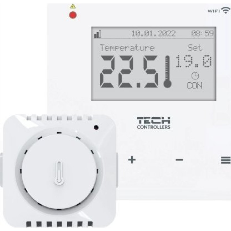 Tech Regulator pokojowy dwustanowy T-5z WiFi (montaż podtynkowy)