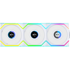 Lian Li Wentylator Lian Li UNI FAN SL Wireless LCD 120 3-pack biały (12SLLCD1W3W)