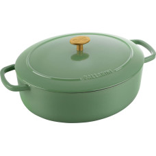 Ballarini Ballarini Bellamonte Garnek żeliwny owalny 4,5 l zielony