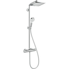 Hansgrohe Zestaw prysznicowy Hansgrohe Crometta E z deszczownicą z baterią termostatyczną chrom (27271000)