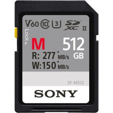 Sony Karta Sony SF-M SDXC 512 GB Class 10 UHS-II/U3 V60 (SFM512)