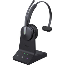 Yealink Słuchawki Yealink Yealink WH64 Mono Teams Zestaw słuchawkowy Bezprzewodowy Opaska na głowę Biuro/centrum telefoniczne Micro-USB Bluetooth Czarny