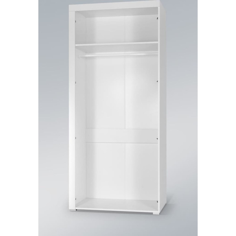 Cama Meble Cama wardrobe SAMBA white/white gloss