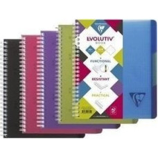 Clairefontaine Kołonotatnik A5+/90K kratka PP Evolutiv mix (5szt)