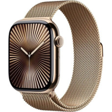 Apple Smartwatch Apple Watch 10 GPS + Cellular 46mm Gold Titanium Milanese Loop S/M Złoty  (MC7T4QF/A)