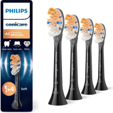 Philips Dantų šepetėlio galvutė Philips HX9094/88, juoda, 4 vnt.