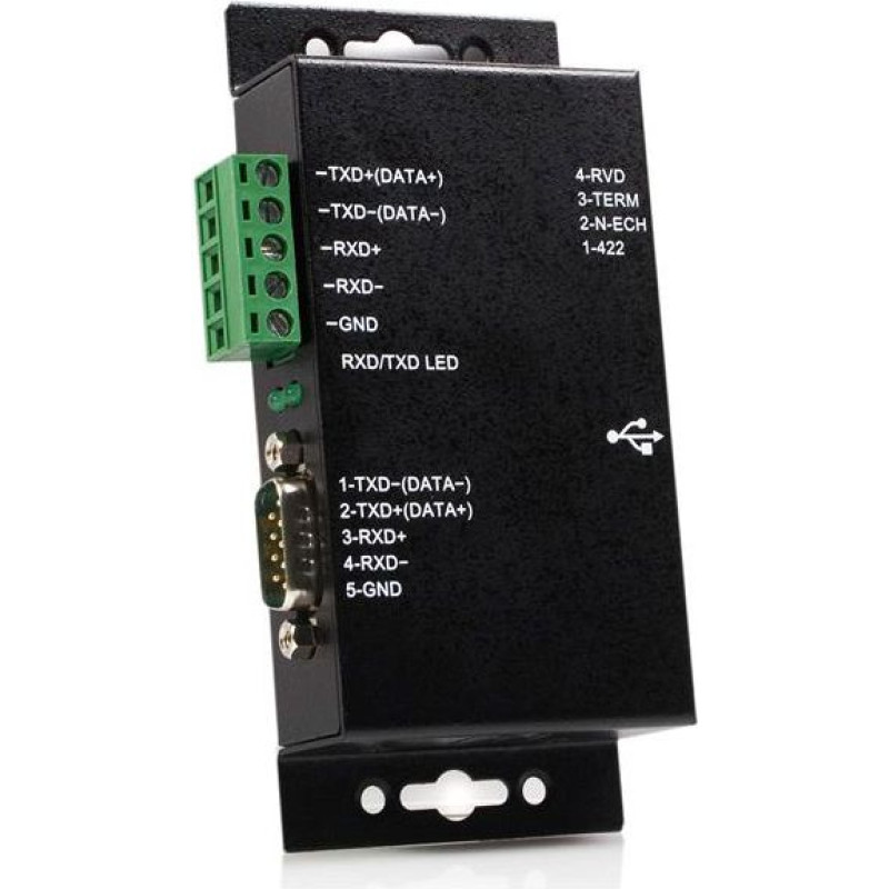 Startech Adapter USB StarTech USB - RS-232 + Terminal Block Czarny  (ICUSB422IS)