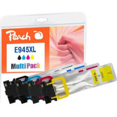 Peach Tusz Peach Peach 320964 nabój z tuszem 4 szt. Zamiennik Wysoka (XL) wydajność Czarny, Cyjan, Purpurowy, Żółty