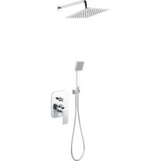 Ferro Zestaw prysznicowy Ferro Zestaw natryskowy ALGEO SQUARE podtynkowy, z baterią, chrom (BAQ7P-SET1-S)