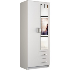 Topeshop szafa Romana lustro 80cm biel (ROMANA 80 BIEL L KPL)