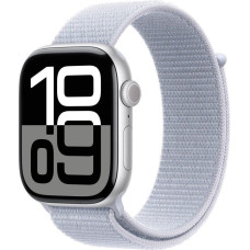 Apple Smartwatch Apple Watch 10 GPS + Cellular 46mm Silver Alu Sport Loop Niebieski  (MWY23QF/A)