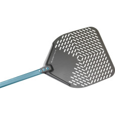 Gi.metal Gi.Metal Evoluzione Rectangular Perforated Pizza Peel 36x36 cm Handle 120 cm