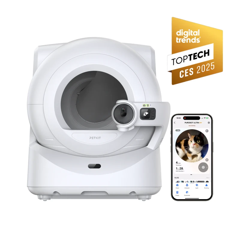 PETKIT Purobot Ultra P9903 savaime išsivalanti kačių kraiko dėžė su kamera